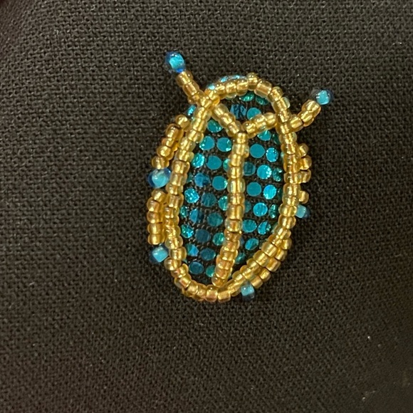 Victoria Beckham for Target Black Bug Embellished Halter Midi Dress size small - Picture 6 of 7